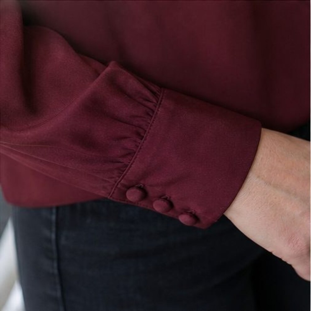 Camel Button Blouse - Picture 5 of 6